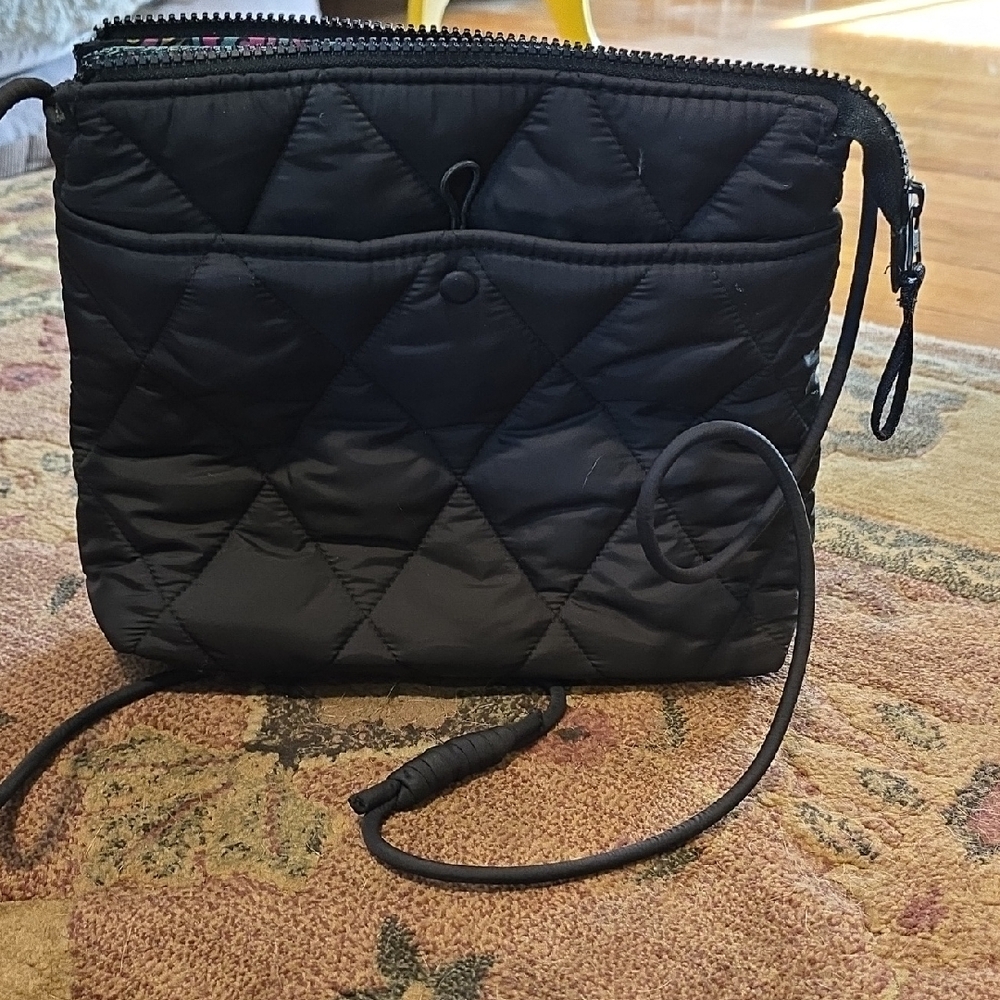 Vera Bradley Black Performance Twill Crossbody Bag